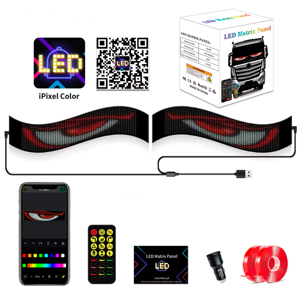 Panel Led Flexible 60x12CM Para Auto Camioneta F60X12-P | Mercomax Motors