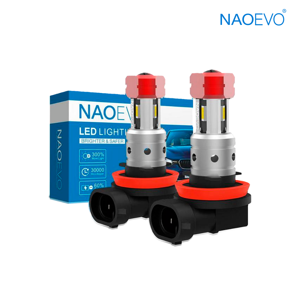 Foco Led N86 H11 Luz Ámbar 4.000LM NAOEVO