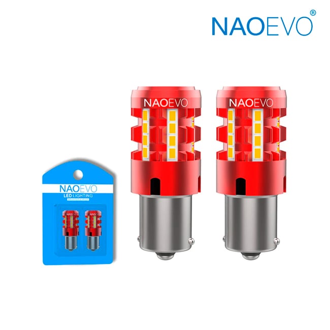 Lampada PY21W BAU15S 24 LED Canbus ARANCIONE FRECCE per FIAT 500X