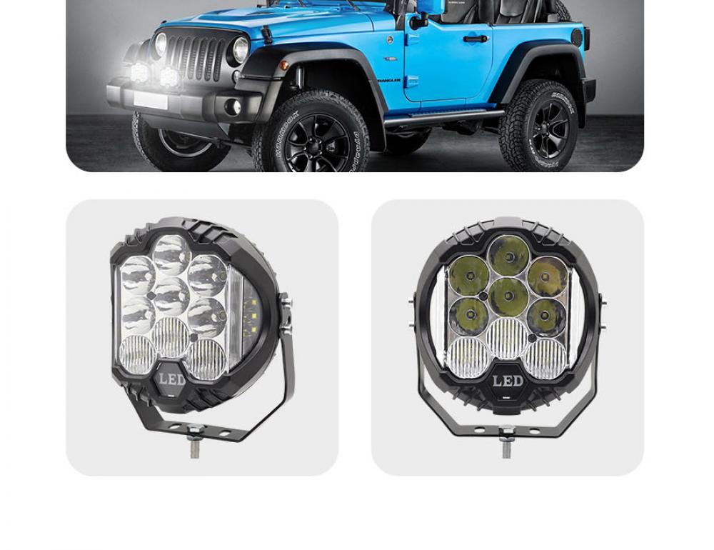 Faros Force Par 7″ Luz Blanca + DRL Azul 18.000LM