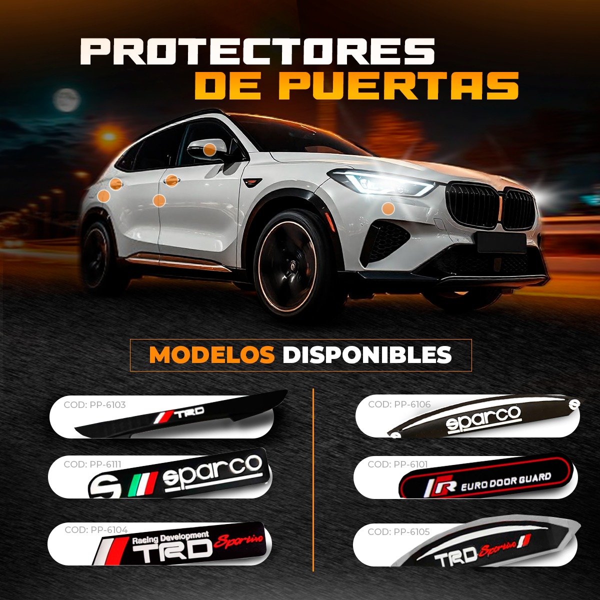 Protector de puerta logo TRD-C